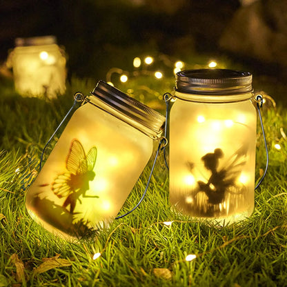 Solar Mason Jar Lanterns Waterproof Fairy Lights for Garden - Smarsty