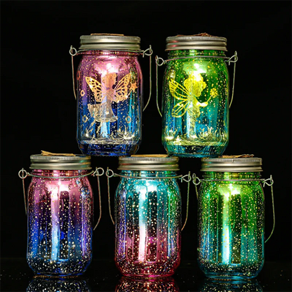 Solar Mason Jar Lanterns Waterproof Fairy Lights for Garden - Smarsty