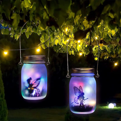 Solar Mason Jar Lanterns Waterproof Fairy Lights for Garden - Smarsty