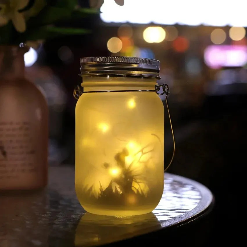 Solar Mason Jar Lanterns Waterproof Fairy Lights for Garden - Smarsty