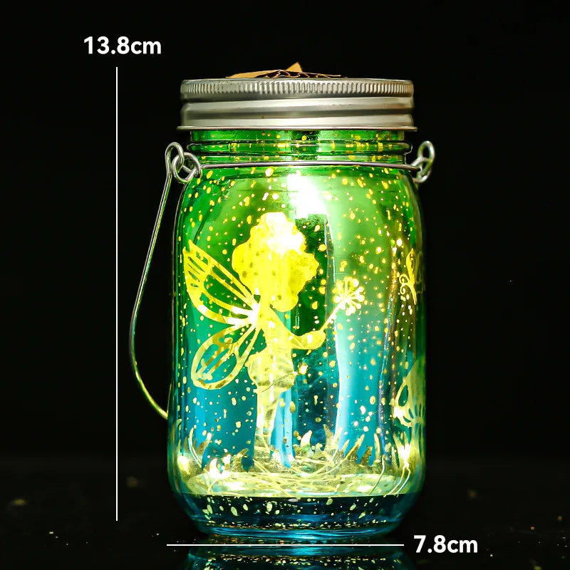 Solar Mason Jar Lanterns Waterproof Fairy Lights for Garden - Smarsty