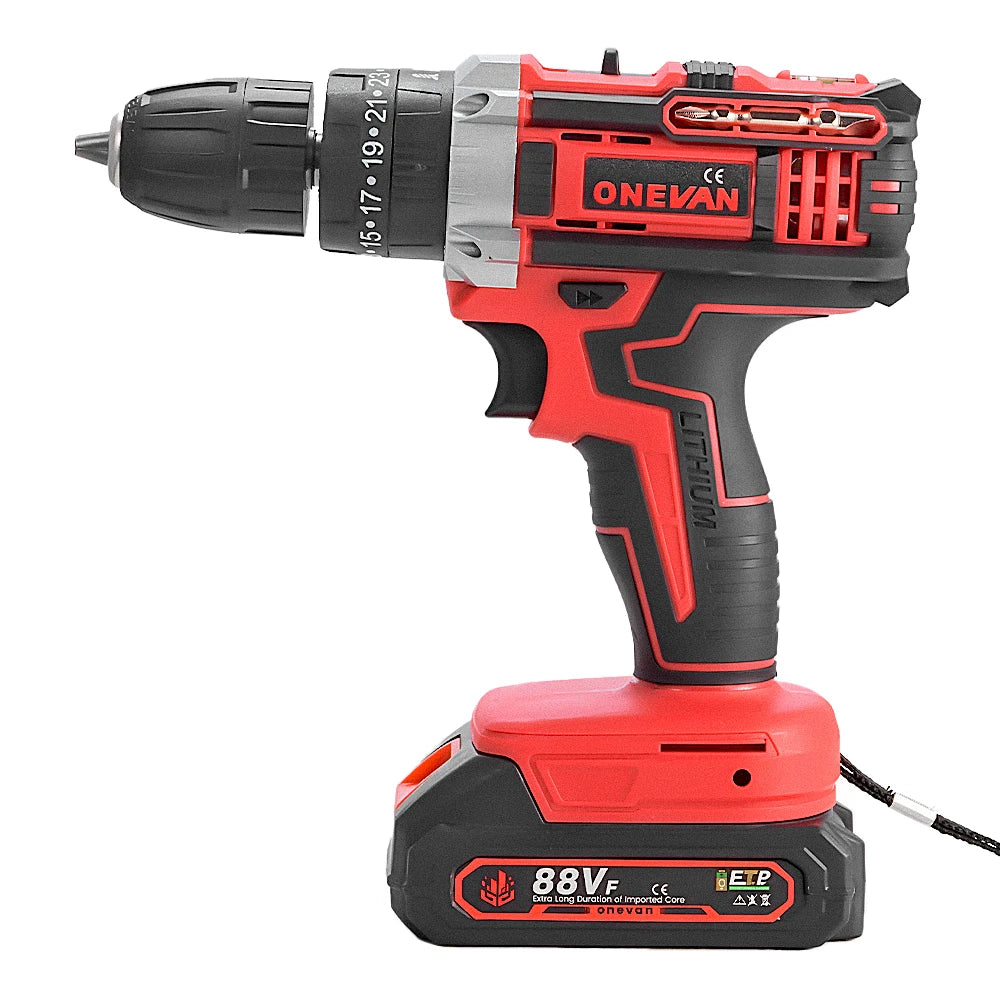 ONEVAN 500W Cordless Impact Drill Set for Woodworking - Smarsty