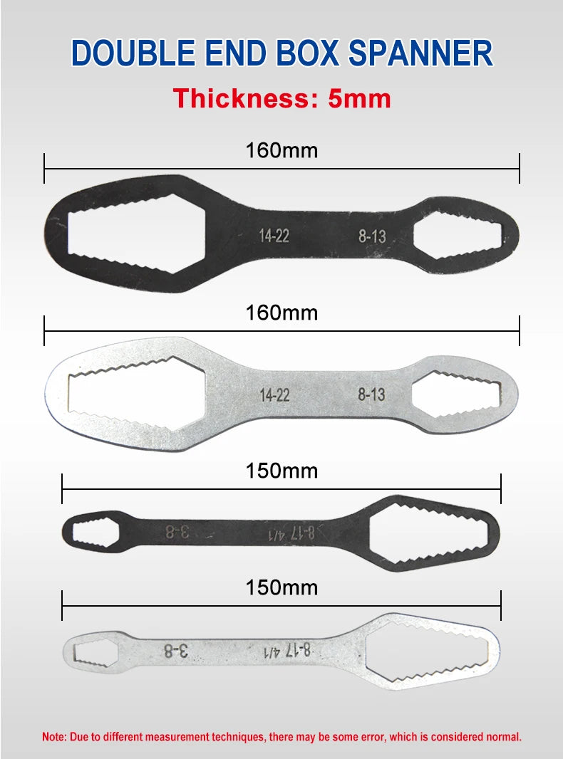 Multifunctional Double End Box Wrench for Easy Access - Smarsty