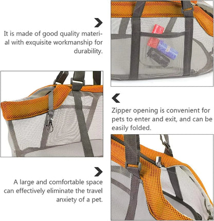 Breathable Foldable Pet Carrier Handbag for Small Dogs - Smarsty