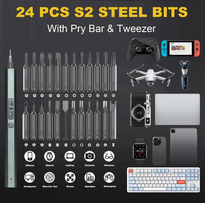 30 in 1 Precision Electric Screwdriver Set for DIY Repairs - Smarsty