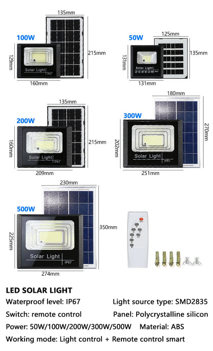 Powerful Waterproof LED Solar Lights With Remote Control - Smarsty