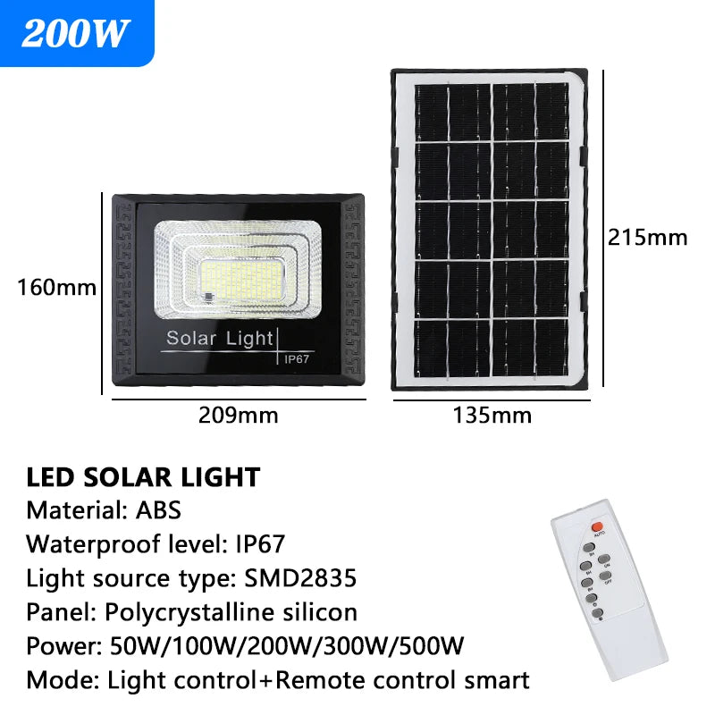 Powerful Waterproof LED Solar Lights With Remote Control - Smarsty