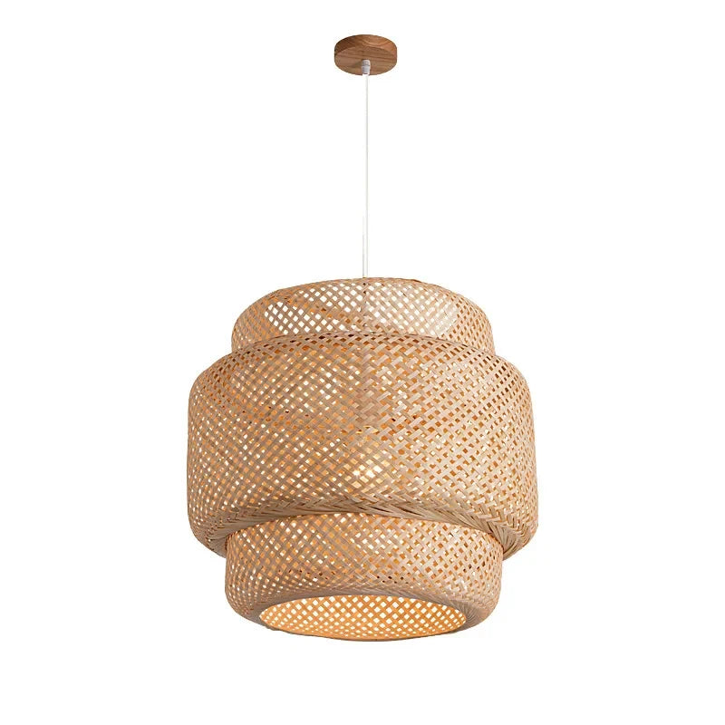 30cm Hand Woven Bamboo Pendant Light for Stylish Spaces - Smarsty