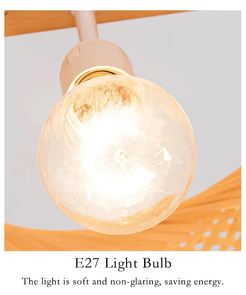 30cm Hand Woven Bamboo Pendant Light for Stylish Spaces - Smarsty