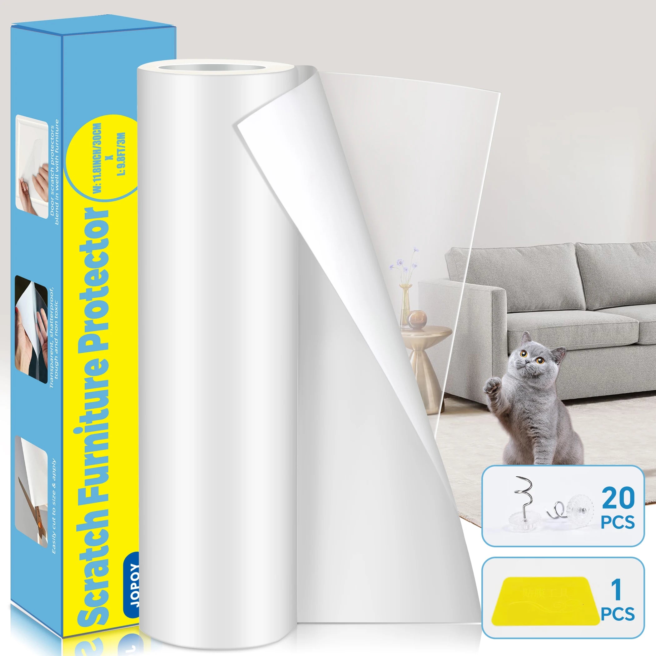Cat Scratch Deterrent Tape for Furniture Protection - Smarsty