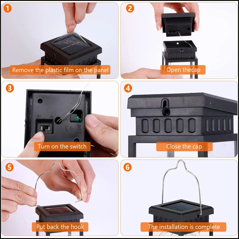 Solar LED Outdoor Lanterns for Garden Decoration - Smarsty