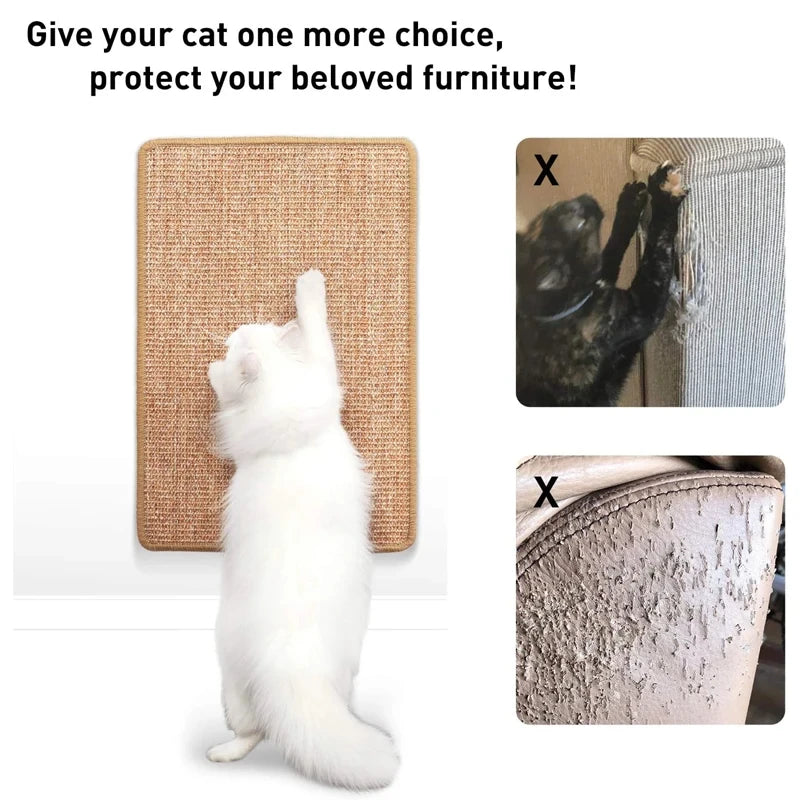 Natural Sisal Cat Scratcher Mat for Couch Protection - Smarsty