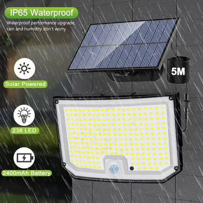 LED Solar Motion Sensor Outdoor Wall Lamp Waterproof - Smarsty