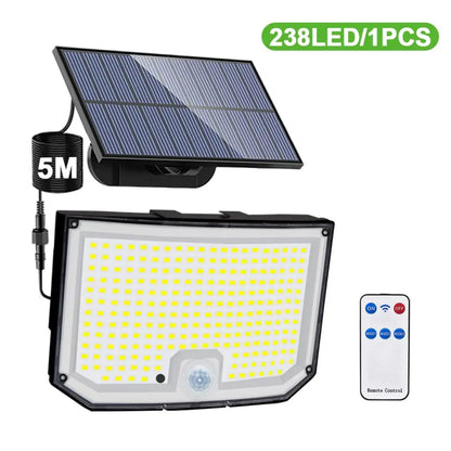 LED Solar Motion Sensor Outdoor Wall Lamp Waterproof - Smarsty
