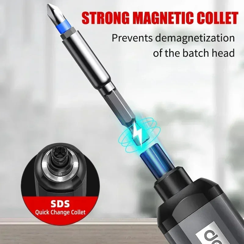 Cordless Electric Screwdriver with Rechargeable Lithium Battery - Smarsty