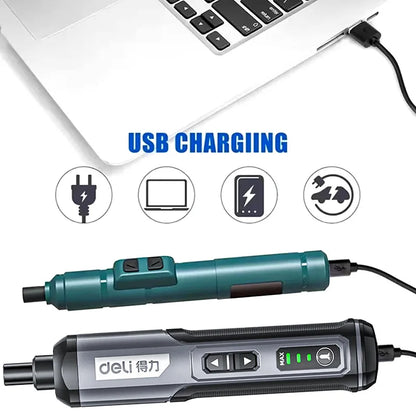 Cordless Electric Screwdriver with Rechargeable Lithium Battery - Smarsty