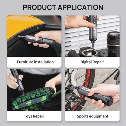 Cordless Electric Screwdriver with Rechargeable Lithium Battery - Smarsty