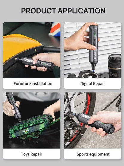 Cordless Electric Screwdriver with Rechargeable Lithium Battery - Smarsty