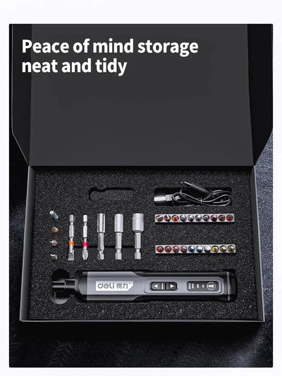 Cordless Electric Screwdriver with Rechargeable Lithium Battery - Smarsty