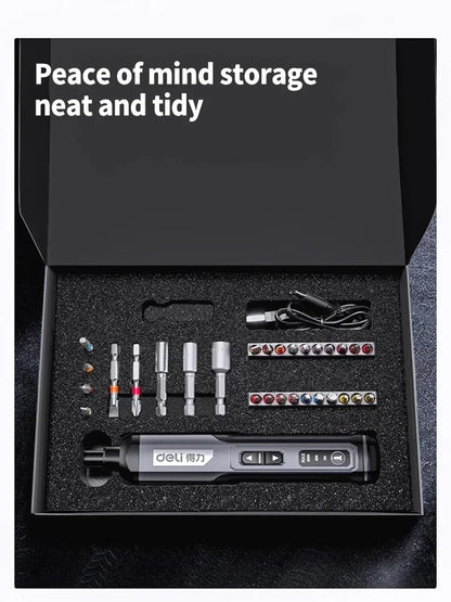 Cordless Electric Screwdriver with Rechargeable Lithium Battery - Smarsty