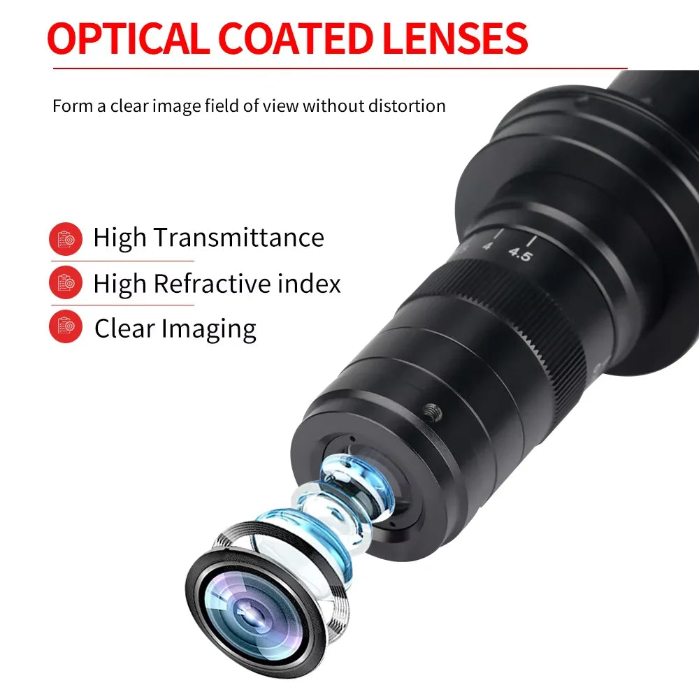 Adjustable 35X-215X Microscope Lens for High Definition Imaging - Smarsty