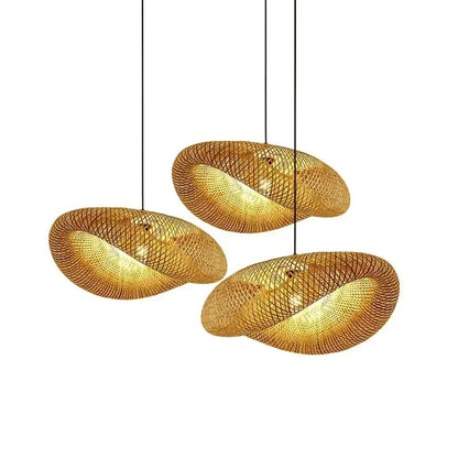 Bamboo Hand Woven Pendant Light for Elegant Home Decor - Smarsty