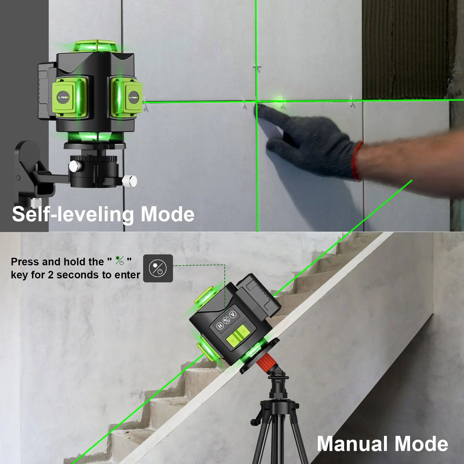 Lfine 4D Laser Level with 360 Degree Self Leveling - Smarsty