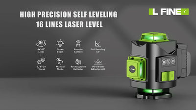 Lfine 4D Laser Level with 360 Degree Self Leveling - Smarsty