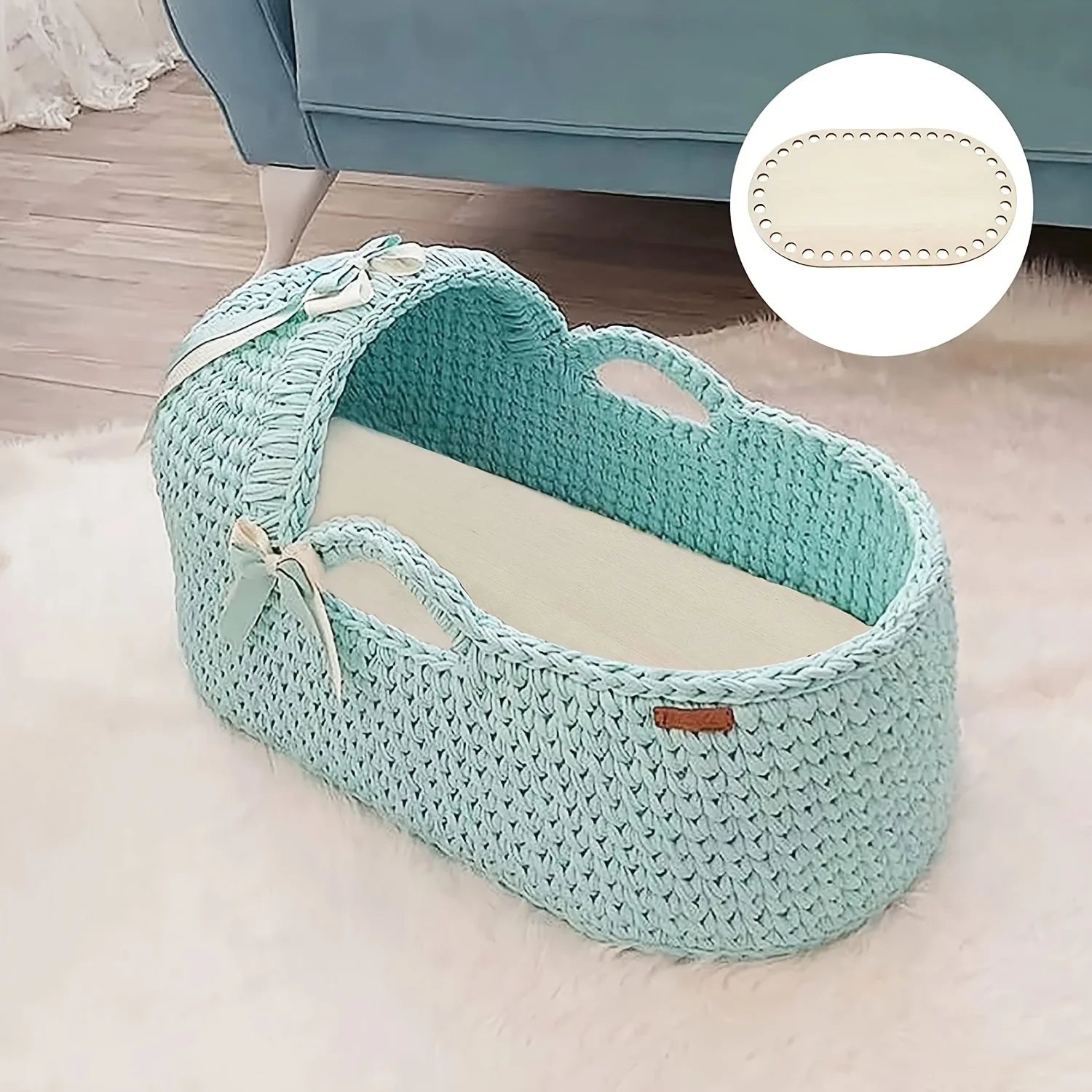 DIY Basket Weaving Supplies Set Natural Wooden Base - Smarsty