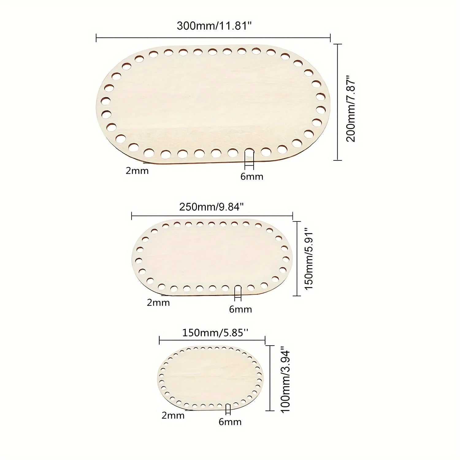 DIY Basket Weaving Supplies Set Natural Wooden Base - Smarsty