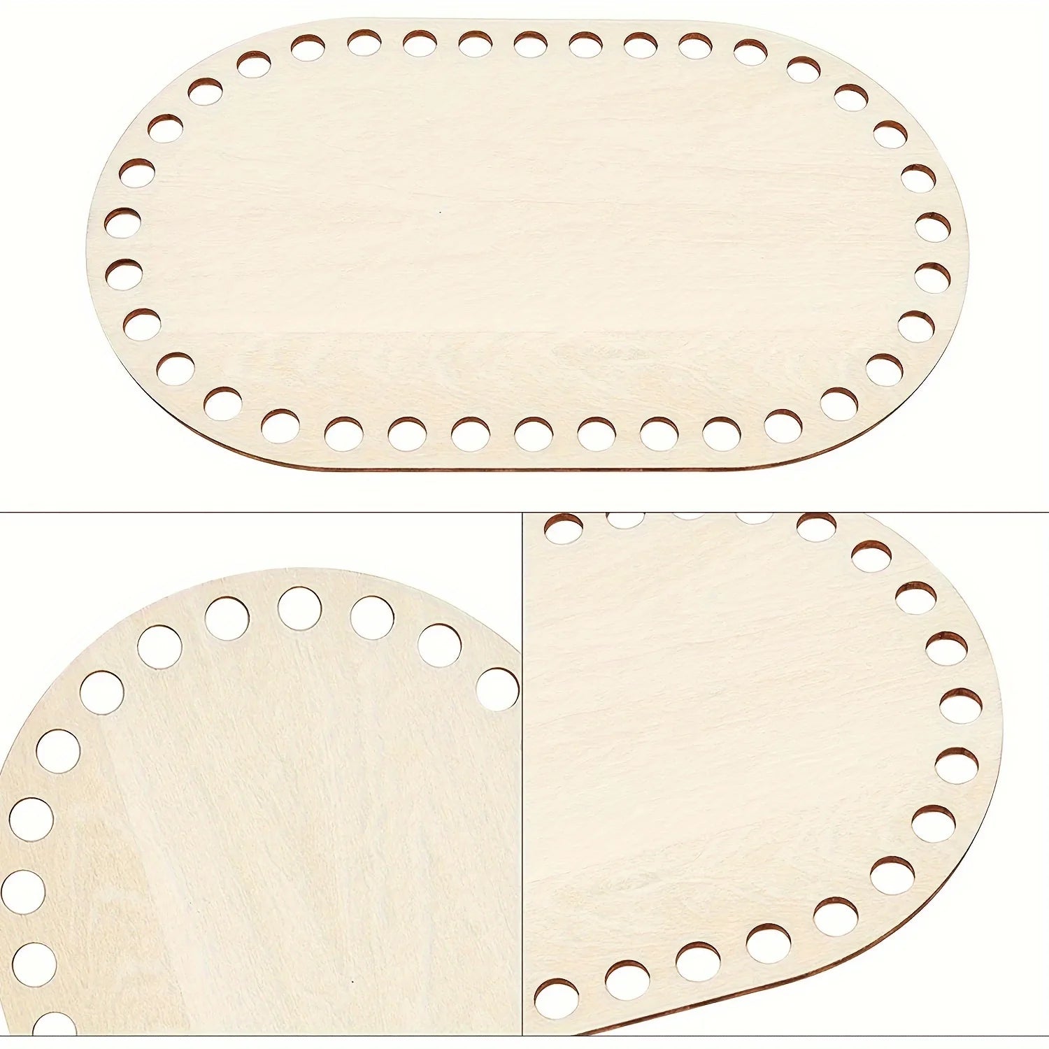 DIY Basket Weaving Supplies Set Natural Wooden Base - Smarsty