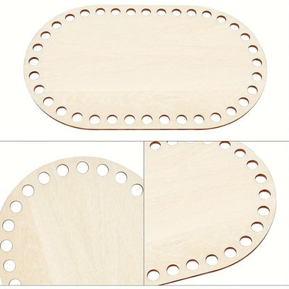 DIY Basket Weaving Supplies Set Natural Wooden Base - Smarsty