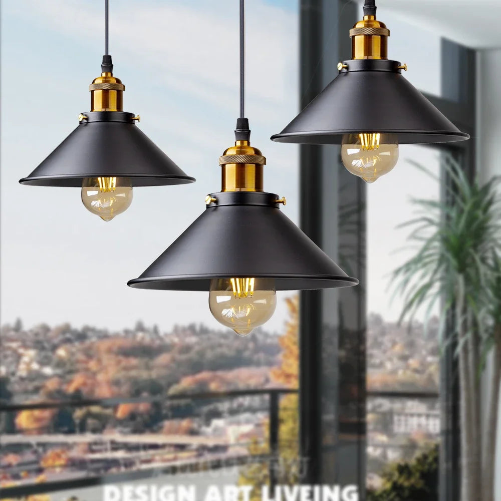 Vintage LED Iron Pendant Light for Retro Home Decor - Smarsty