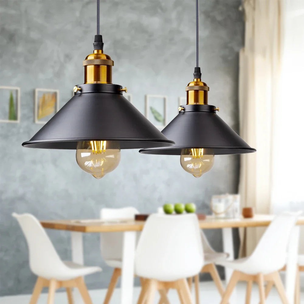 Vintage LED Iron Pendant Light for Retro Home Decor - Smarsty