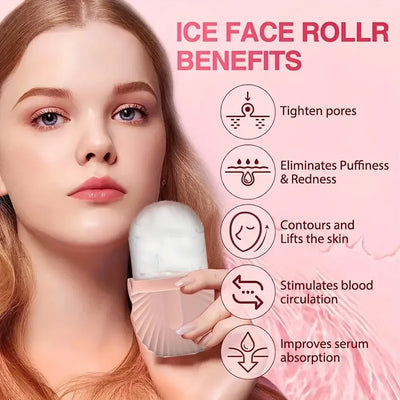 Portable Ice Face Roller Skincare Tool Set - Smarsty