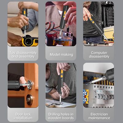 Rechargeable USB Electric Screwdriver for Home DIY - Smarsty