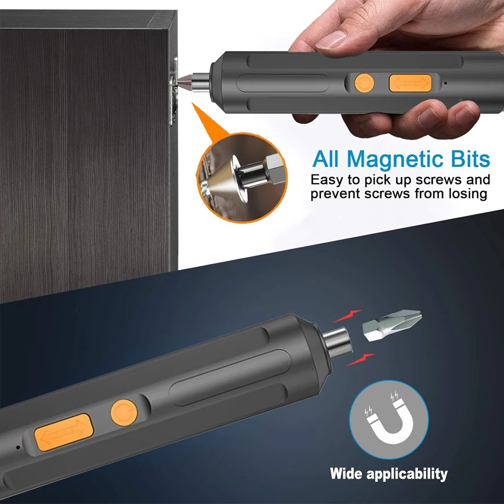 Rechargeable USB Electric Screwdriver with Precision Control - Smarsty