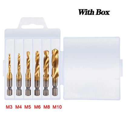 Titanium Plated Tap Drill Bit Set for Precision Tapping - Smarsty