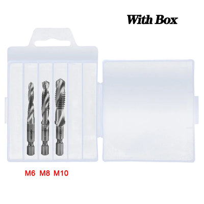 Titanium Plated Tap Drill Bit Set for Precision Tapping - Smarsty