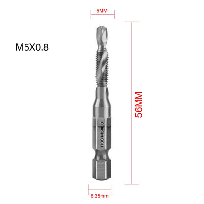 Titanium Plated Tap Drill Bit Set for Precision Tapping - Smarsty