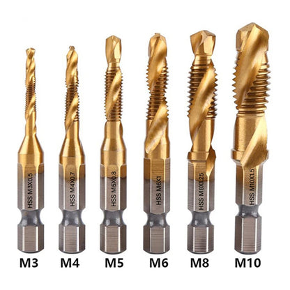 Titanium Plated Tap Drill Bit Set for Precision Tapping - Smarsty