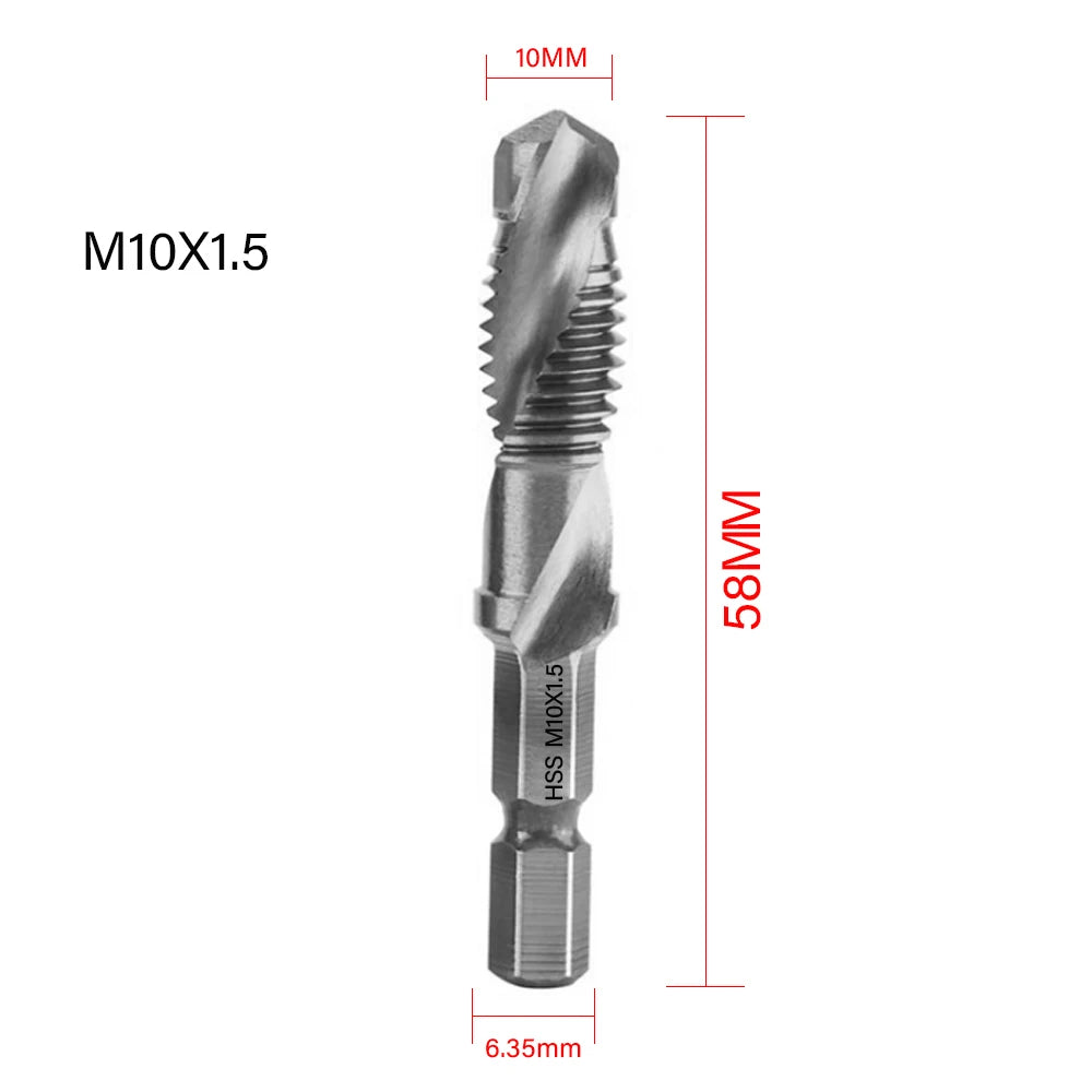Titanium Plated Tap Drill Bit Set for Precision Tapping - Smarsty