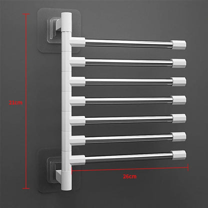 Rotatable Space Saving Aluminum Towel Rack Hanger - Smarsty