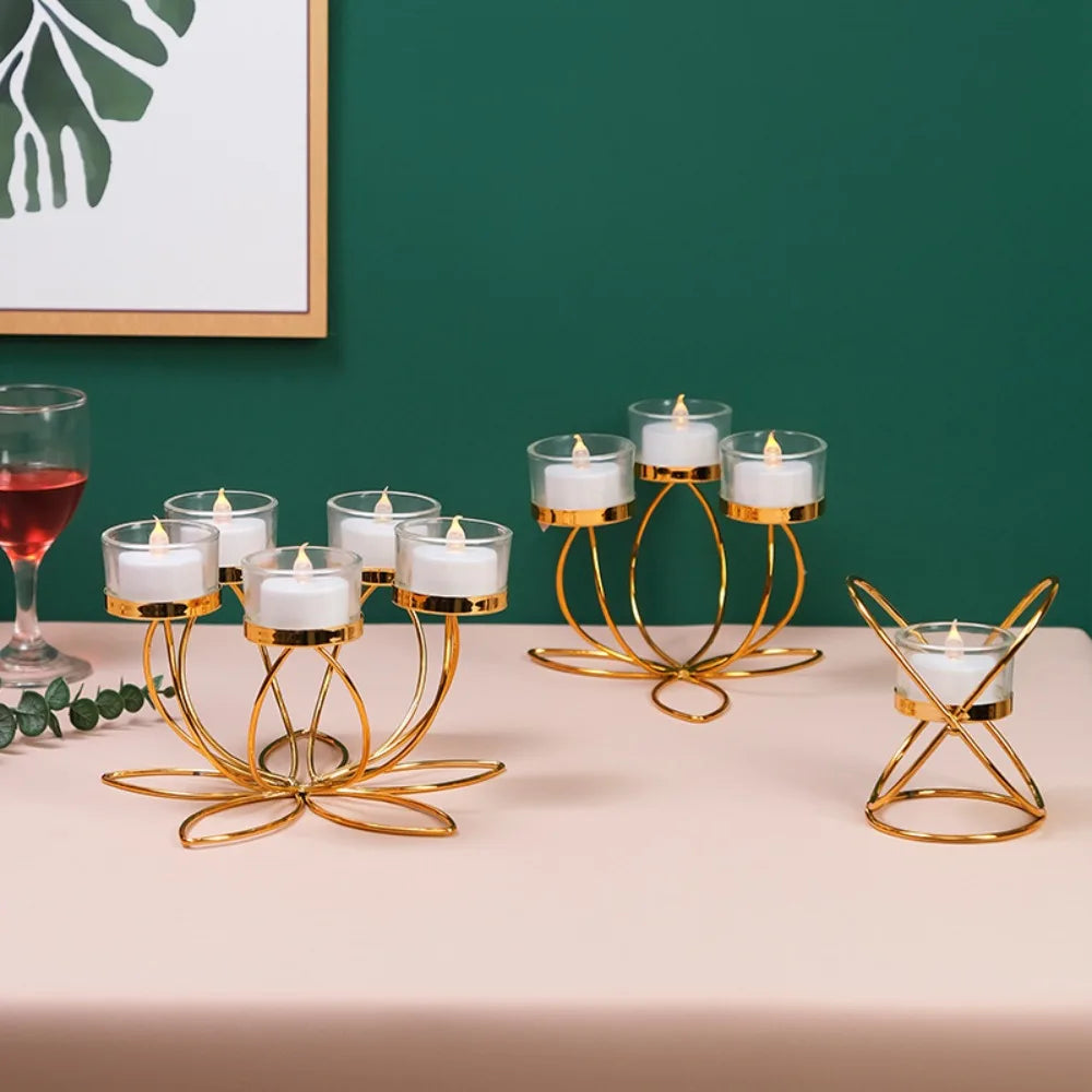 Metal Candlestick Holder for Romantic Table Decor - Smarsty