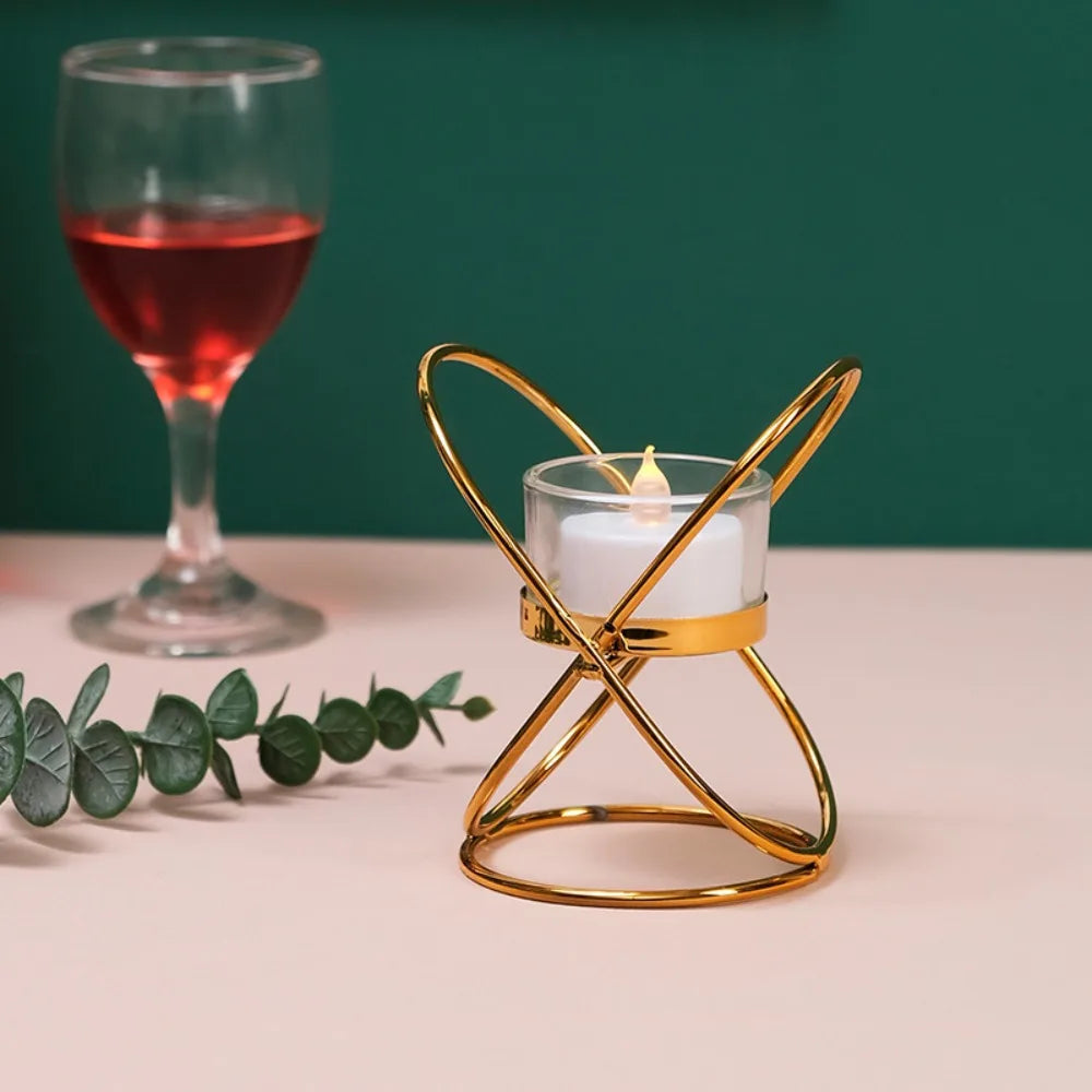 Metal Candlestick Holder for Romantic Table Decor - Smarsty