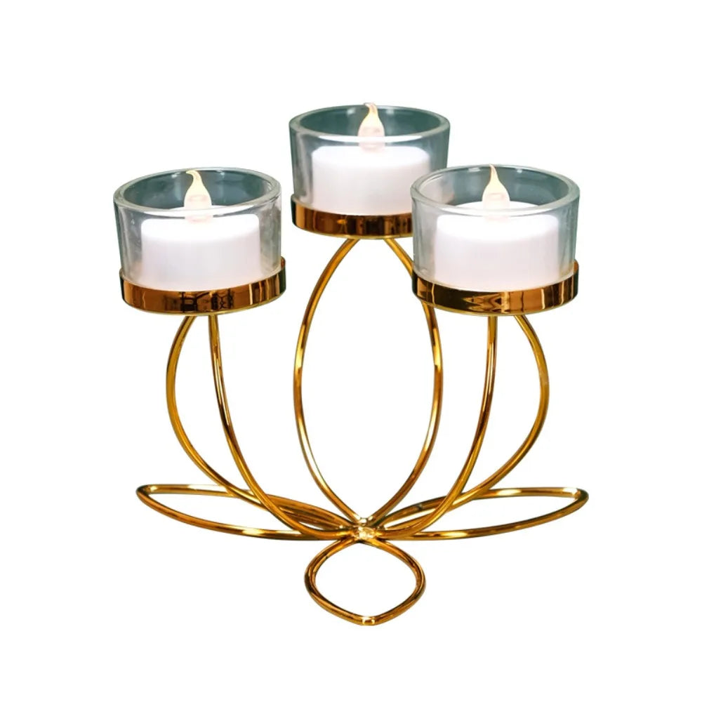 Metal Candlestick Holder for Romantic Table Decor - Smarsty