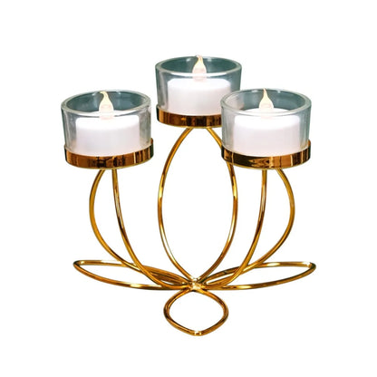 Metal Candlestick Holder for Romantic Table Decor - Smarsty
