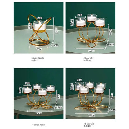 Metal Candlestick Holder for Romantic Table Decor - Smarsty