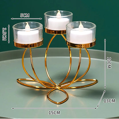 Metal Candlestick Holder for Romantic Table Decor - Smarsty