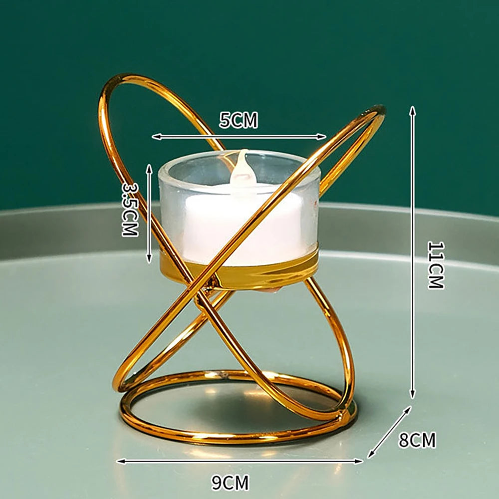 Metal Candlestick Holder for Romantic Table Decor - Smarsty